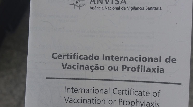 certificado internacional de vacinação