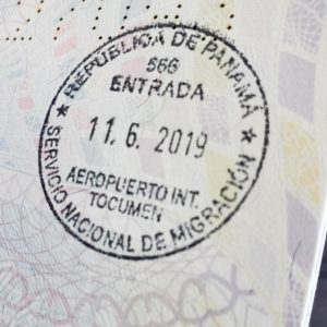 Carimbo do Panamá no Passaporte