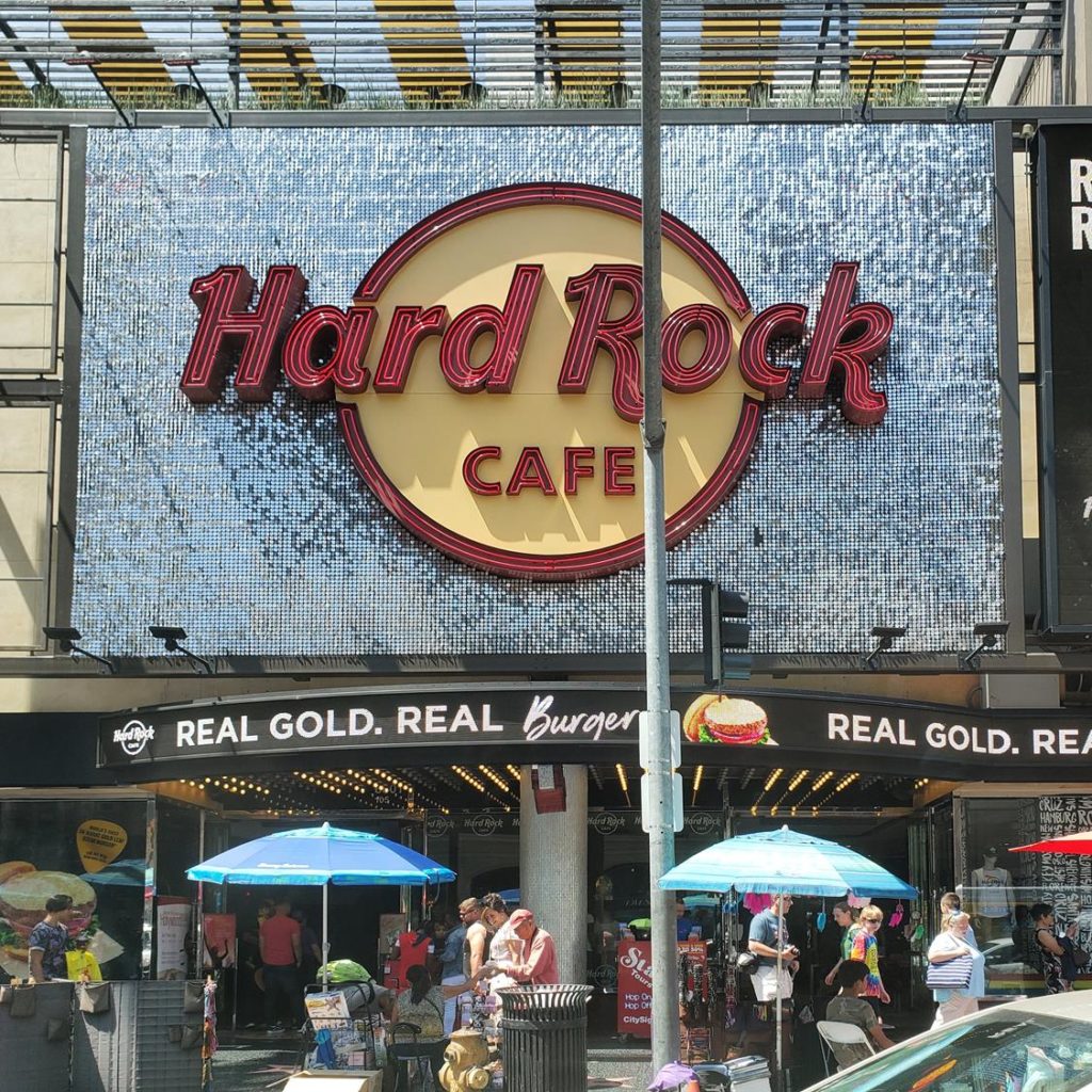 onde comer em Los Angeles - hard Rock Cafe Los Angeles