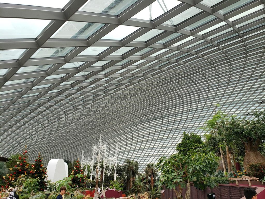 Arquitetura Flower Dome - Gardens by the bay