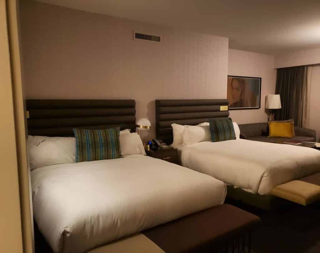 quarto do  Hotel Cosmopolitan Las Vegas - onde se hospedar em Las Vegas