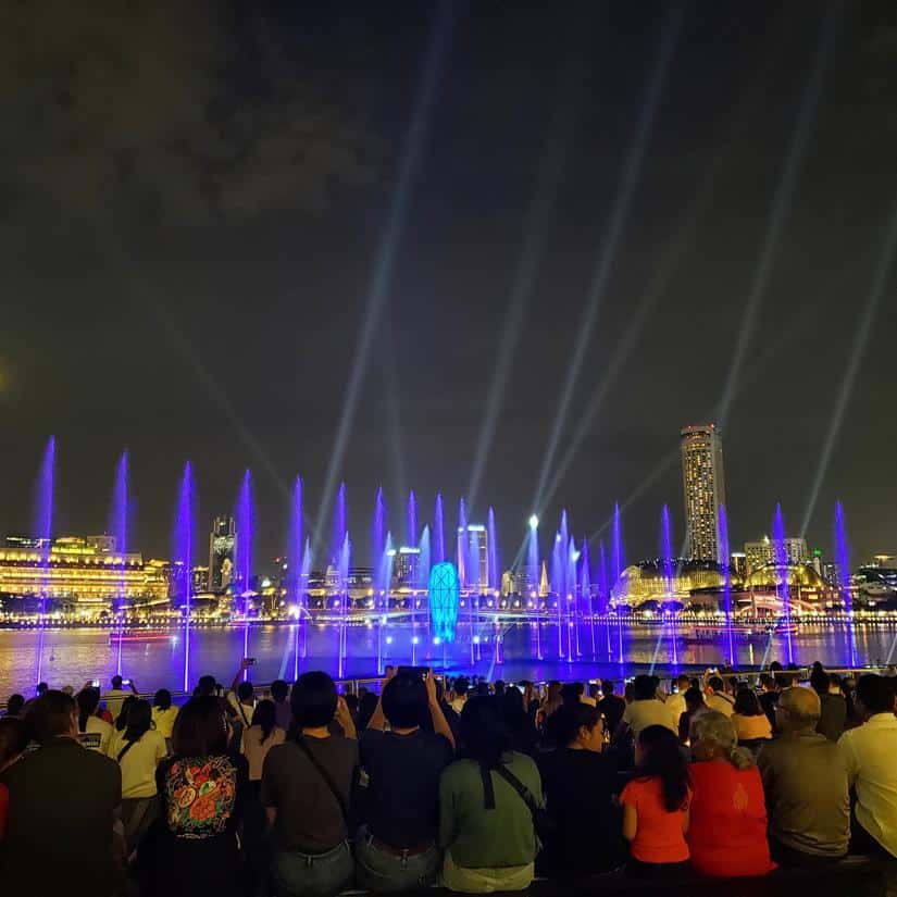 Show de Luzes na Marina Bay 
